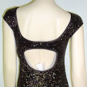 Muse NWT Sequined Cap Sleeve Dress #5050